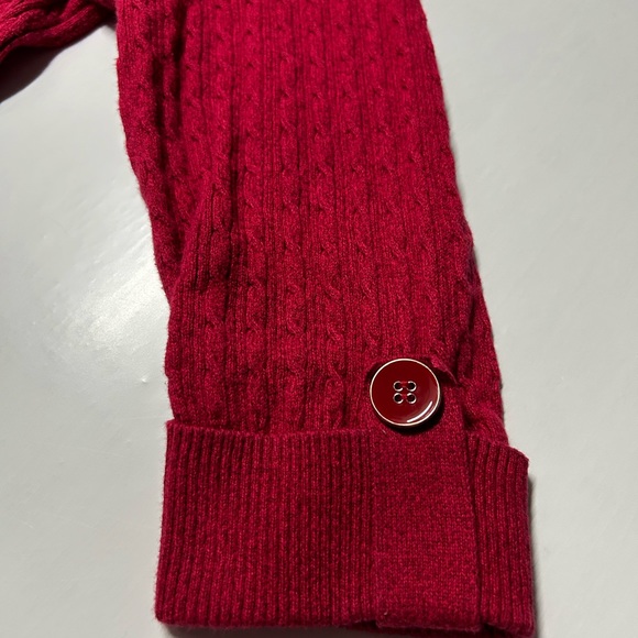 Karen Scott women’s size extra large knit sweater with 3/4 roll sleeves/ buttons - Picture 5 of 9